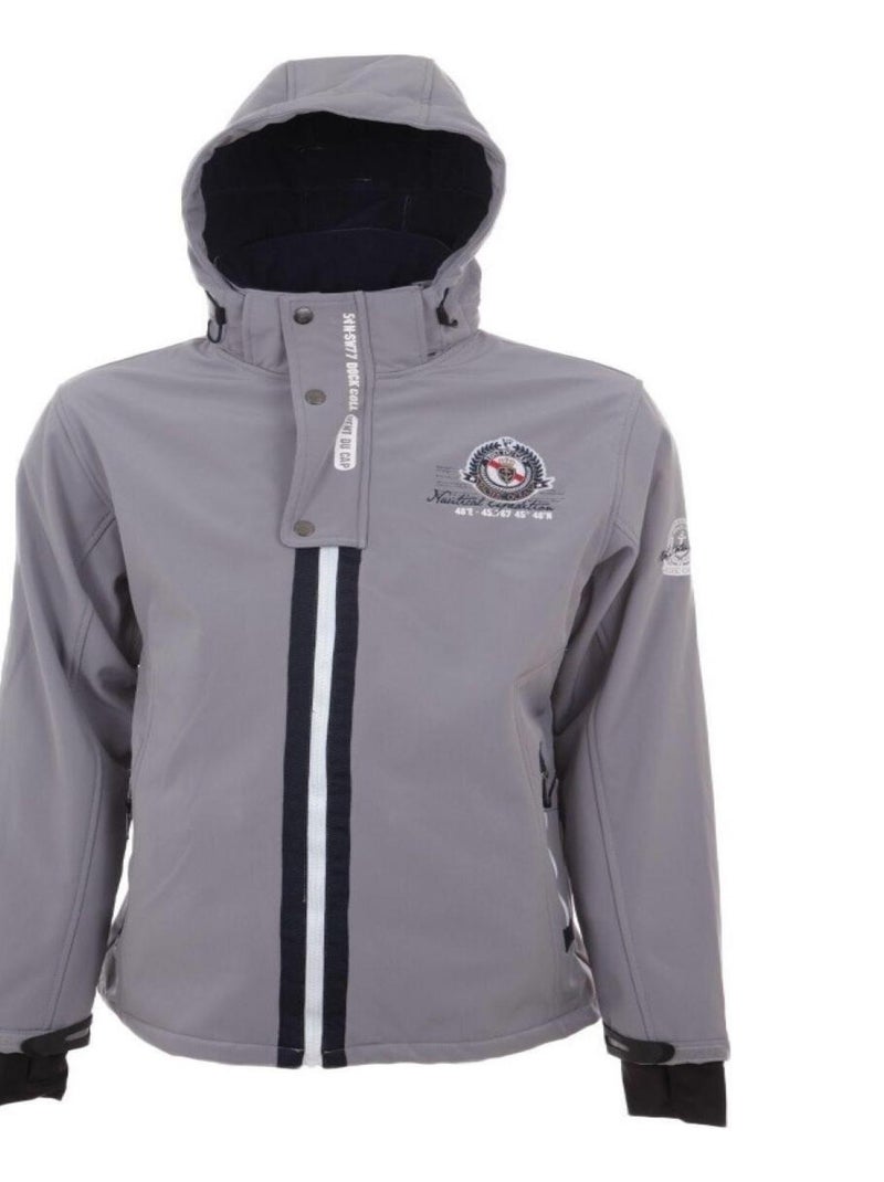 Blouson softshell garçon ECETOM - VENT DU CAP Gris - Kiabi