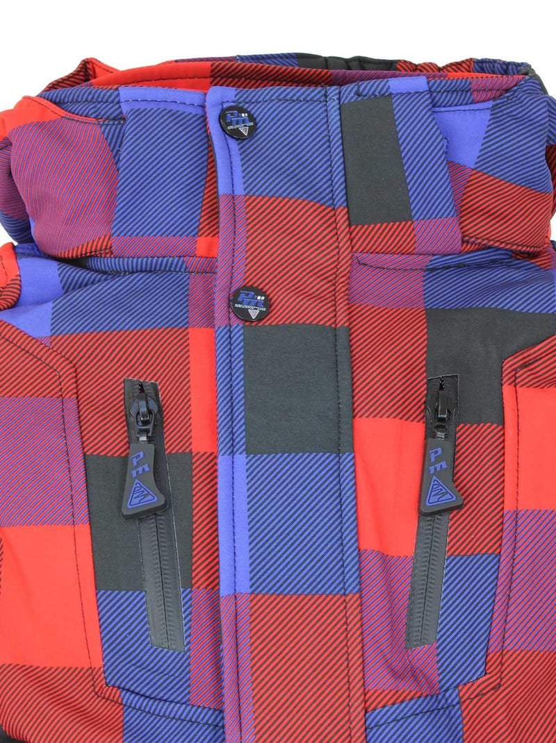 Blouson softshell garçon ECINA - PEAK MOUNTAIN Rouge - Kiabi