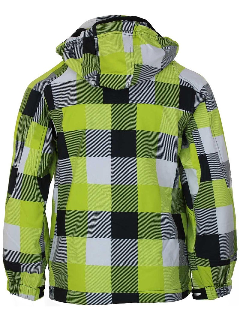 Blouson softshell garçon ECINA - PEAK MOUNTAIN Vert anis - Kiabi