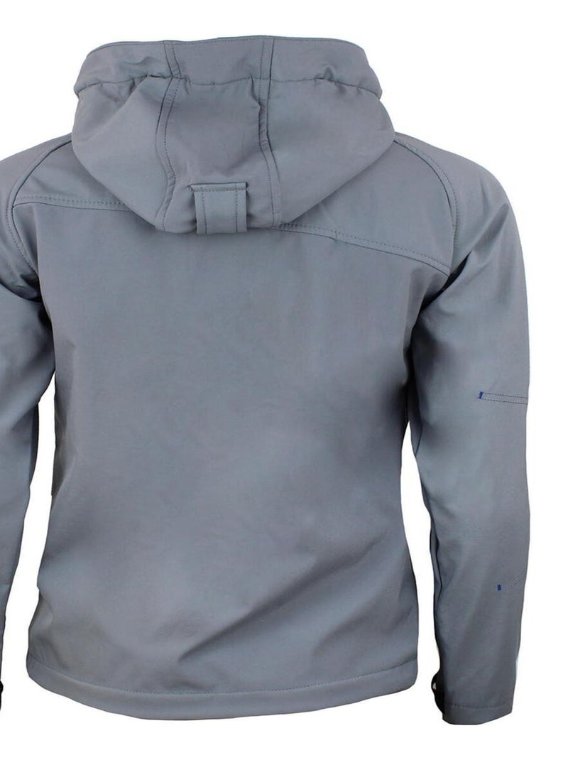 Blouson softshell garçon ECOLOK - PEAK MOUNTAIN Gris - Kiabi