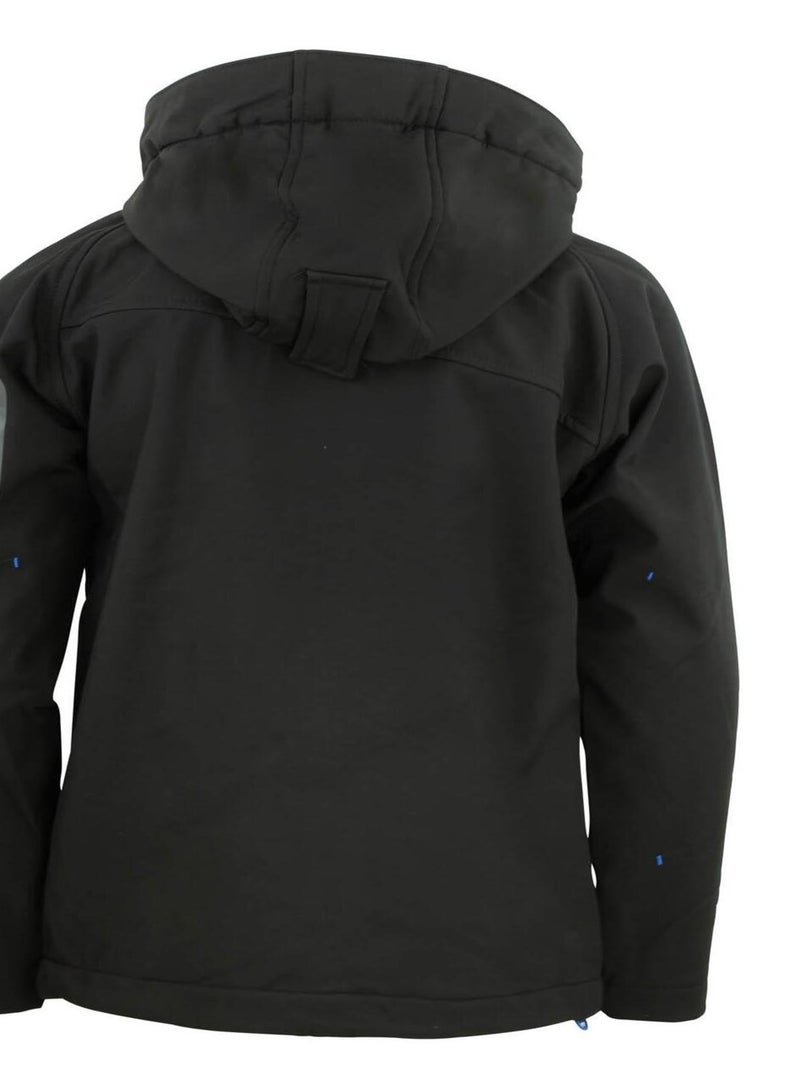 Blouson softshell garçon ECOLOK - PEAK MOUNTAIN Noir Noir - Kiabi