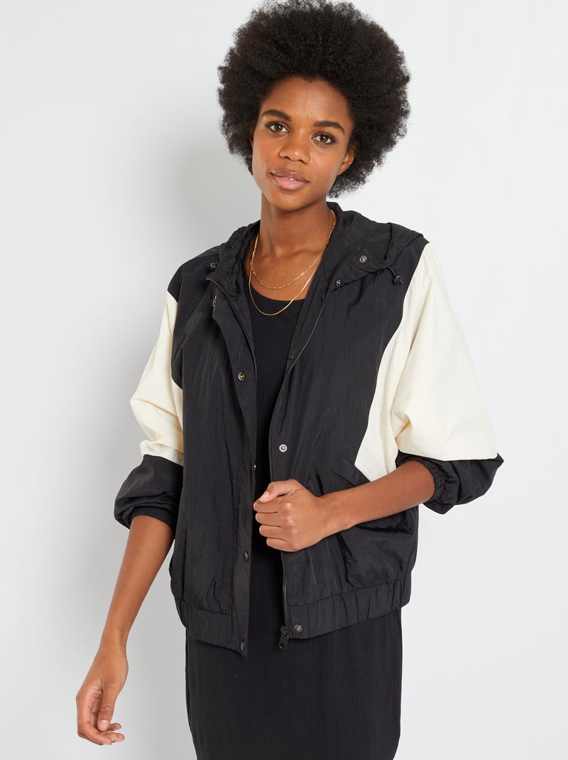 Blouson sport noir - Kiabi