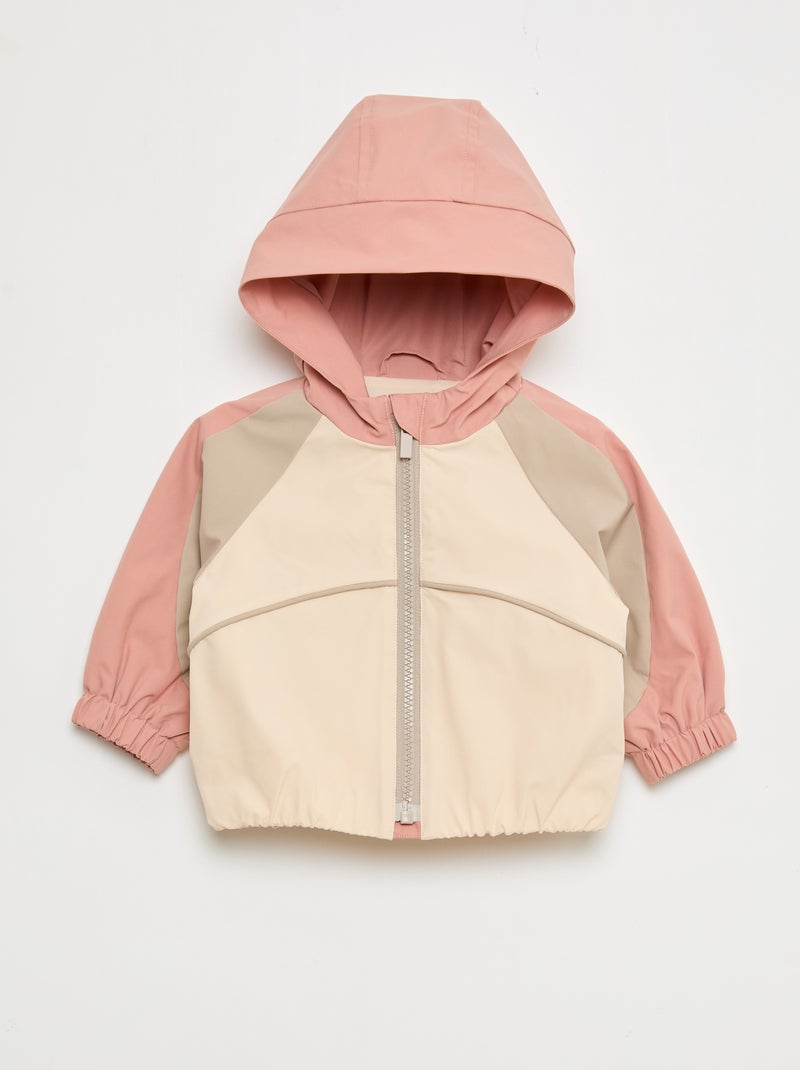 Blouson sportswear zippé à capuche Rose - Kiabi