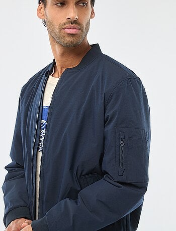Blouson style aviateur avec poche zippée sur la manche