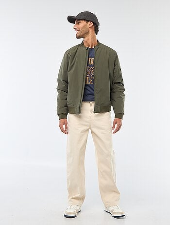 Blouson style aviateur avec poche zippée sur la manche