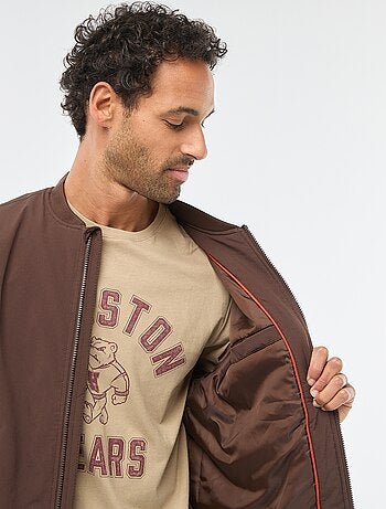 Blouson style aviateur avec poche zippée sur la manche