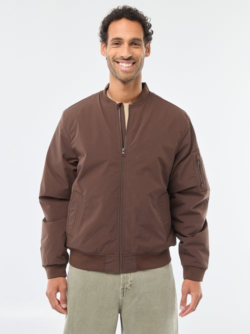 Blouson style aviateur avec poche zippée sur la manche - Kiabi
