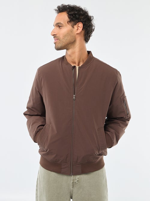 Blouson style aviateur avec poche zippée sur la manche - Kiabi