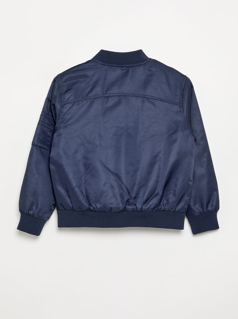 Blouson style aviateur Bleu - Kiabi