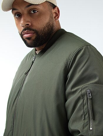Blouson style aviateur effet satiné