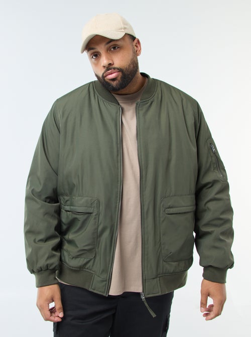 Blouson style aviateur effet satiné - Kiabi