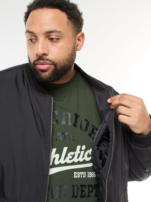 Blouson style aviateur effet satiné - Kiabi