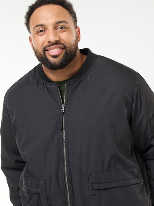 Blouson style aviateur effet satiné - Kiabi