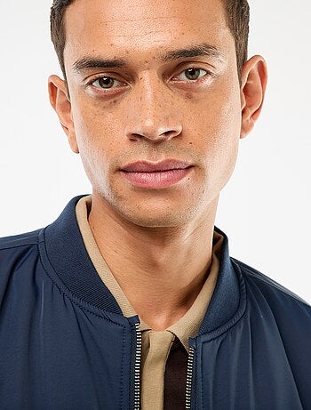 Blouson style aviateur poches à soufflet double entrée