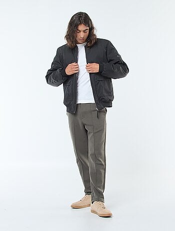 Blouson style aviateur poches à soufflet double entrée