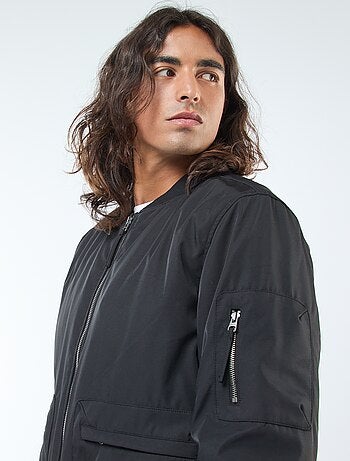 Blouson style aviateur poches à soufflet double entrée