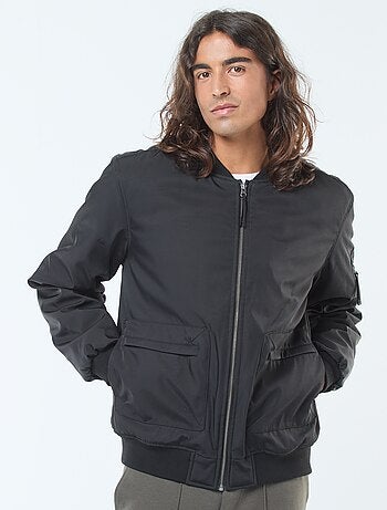 Blouson style aviateur poches à soufflet double entrée