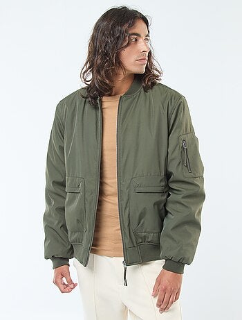 Blouson style aviateur poches à soufflet double entrée