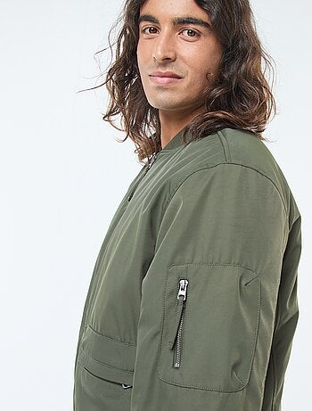 Blouson style aviateur poches à soufflet double entrée