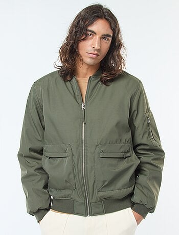 Blouson style aviateur poches à soufflet double entrée