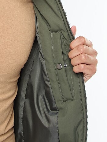 Blouson style aviateur poches à soufflet double entrée