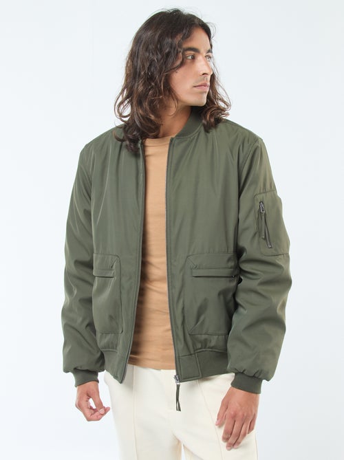 Blouson style aviateur poches à soufflet double entrée - Kiabi