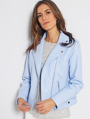 Blouson style motard en simili
