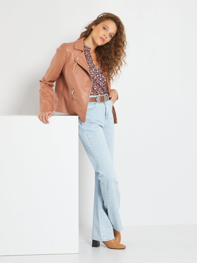 Blouson style motard ROSE - Kiabi