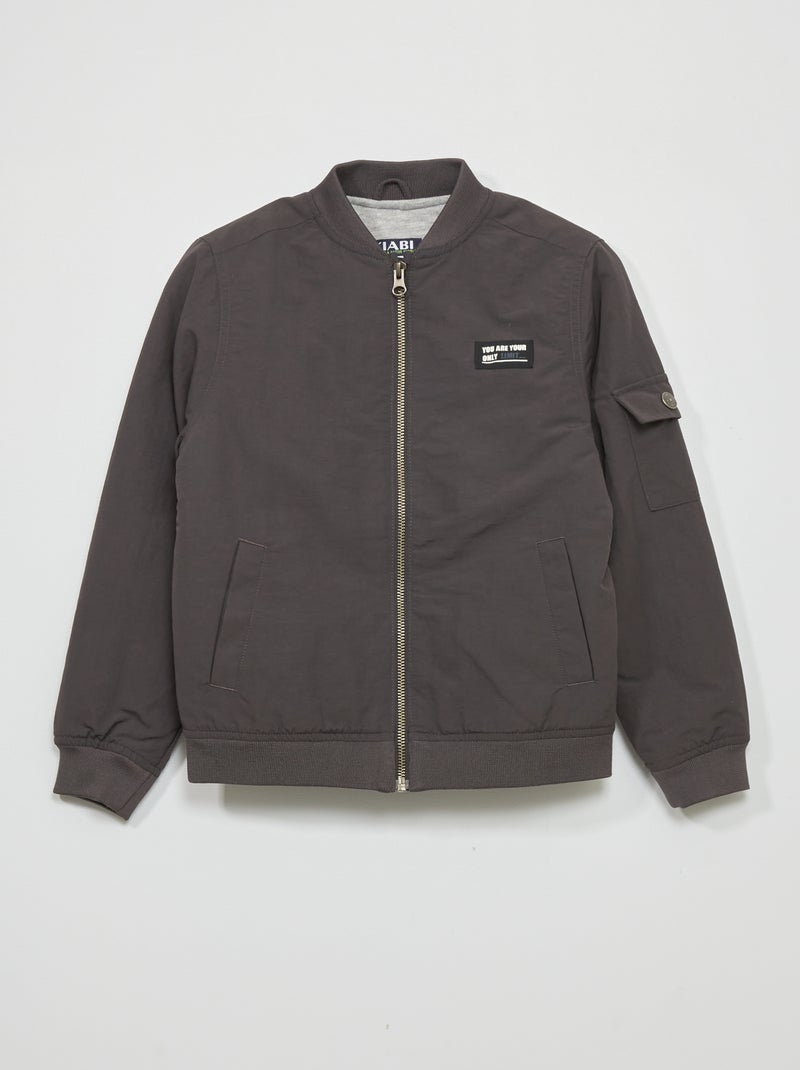 Blouson style pilote Noir - Kiabi