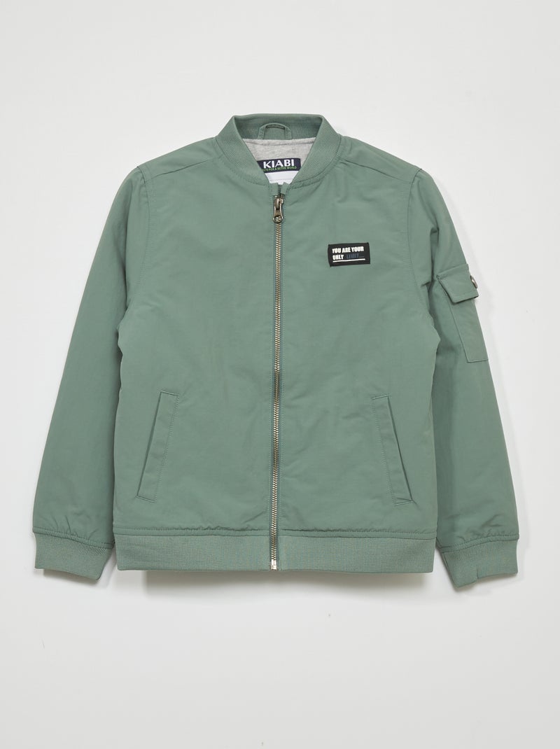 Blouson style pilote Vert - Kiabi