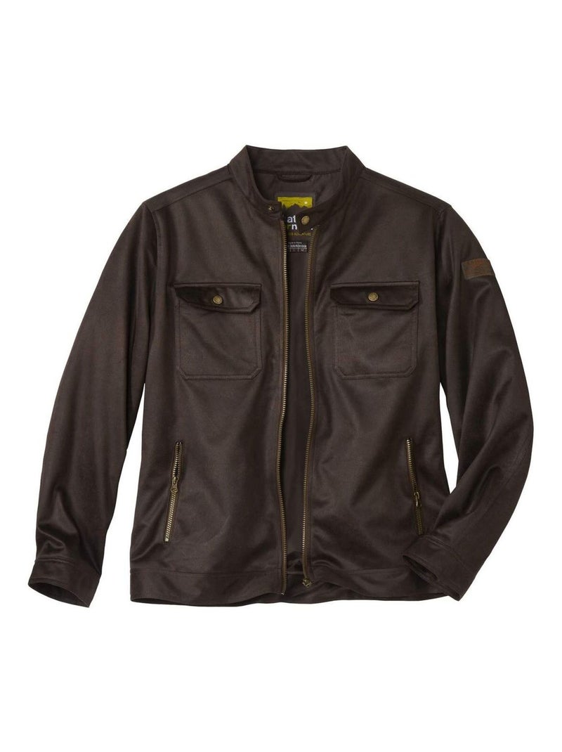 Blouson Suédine Destination Arizona  - Atlas For Men Marron - Kiabi