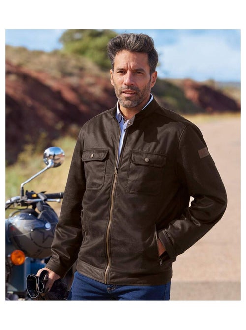 Blouson Suédine Destination Arizona   - ATLAS FOR MEN - Kiabi