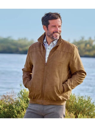 Blouson Suédine Doublé Polaire   - ATLAS FOR MEN