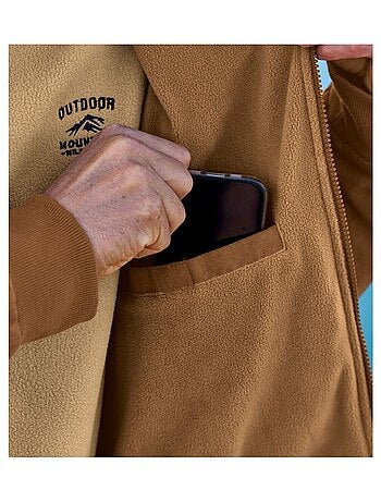 Blouson Suédine Doublé Polaire - ATLAS FOR MEN