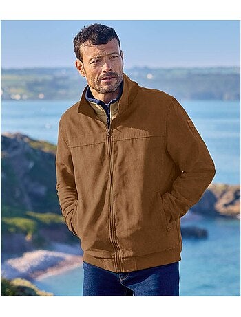Blouson suédine doublé polaire - atlas for men