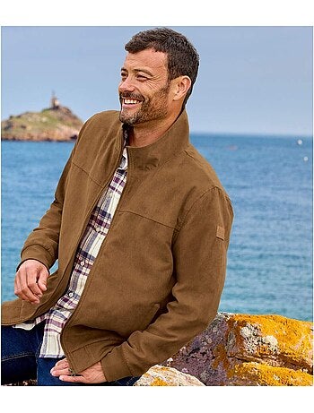 Blouson suédine doublé polaire - atlas for men