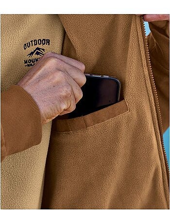 Blouson suédine doublé polaire - atlas for men