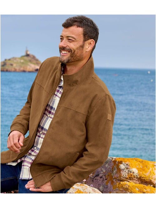 Blouson suédine doublé polaire   - atlas for men - Kiabi
