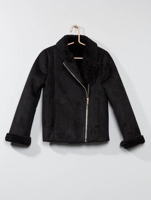 manteau doublé sherpa femme