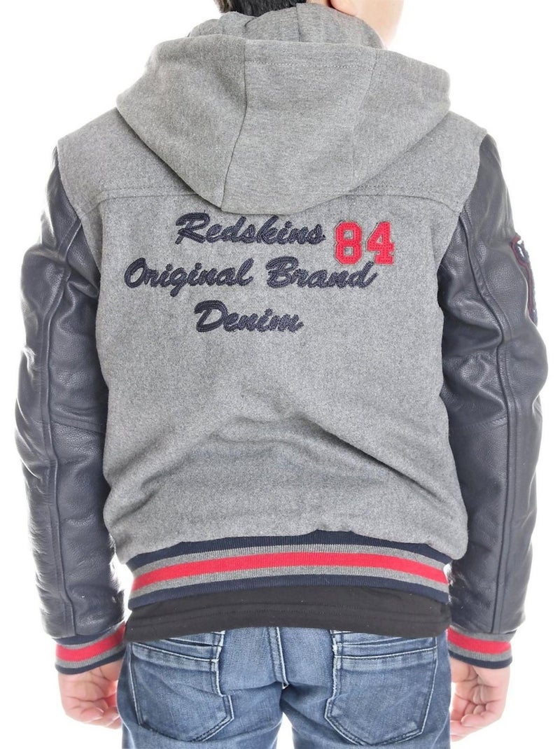 Blouson Teddy Redskins Junior New Carty Gris - Kiabi