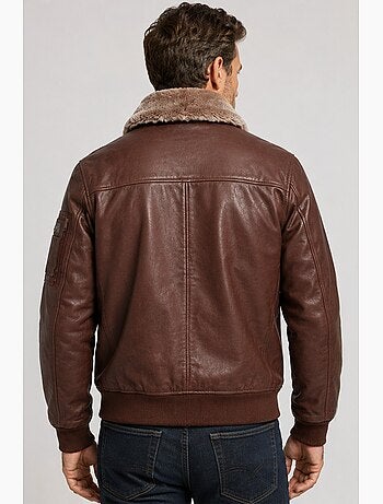 Blouson texaco fender pain brulé redskins