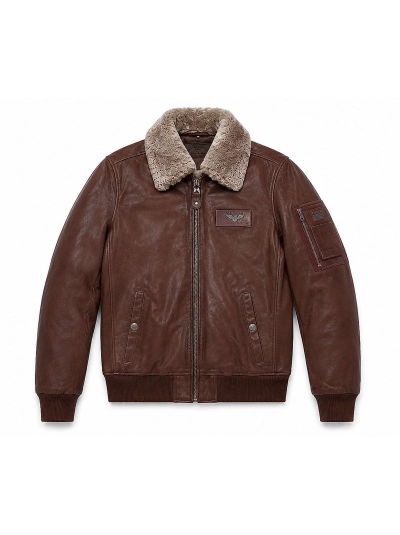 Blouson texaco fender pain brulé redskins Marron - Kiabi