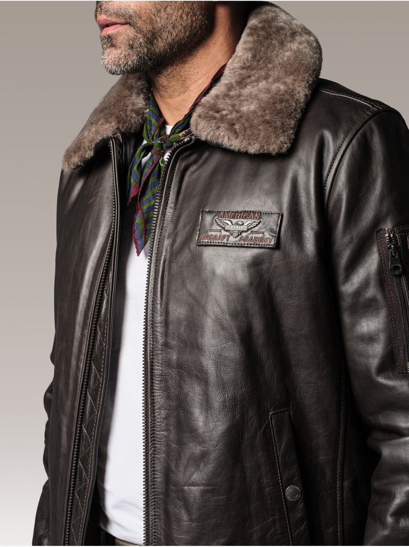 Blouson Texaco Fender  Redskins Marron - Kiabi