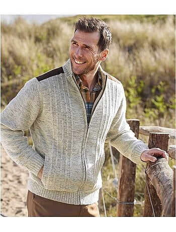 Blouson Tricot Casual Doublé Polaire - ATLAS FOR MEN