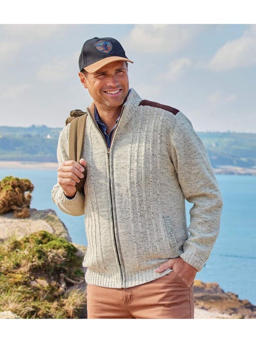 Blouson Tricot Casual Doublé Polaire - Atlas For Men - Kiabi