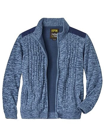 Blouson Tricot Doublé Polaire - ATLAS FOR MEN