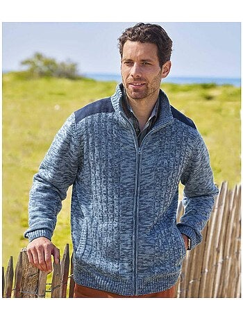 Blouson Tricot Doublé Polaire - ATLAS FOR MEN