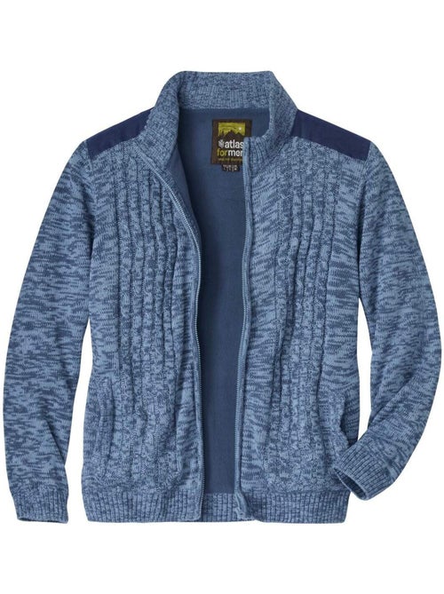 Blouson tricot doublé polaire - atlas for men - Kiabi Blouson tricot doublé polaire - atlas for men - Kiabi