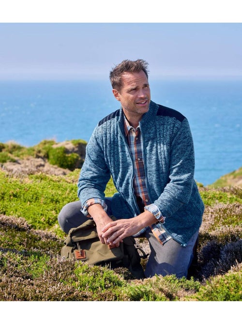 Blouson tricot doublé polaire - atlas for men - Kiabi Blouson tricot doublé polaire - atlas for men - Kiabi