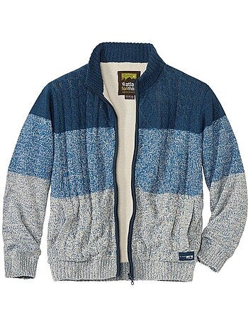 Blouson tricot doublé sherpa mountain - atlas for men